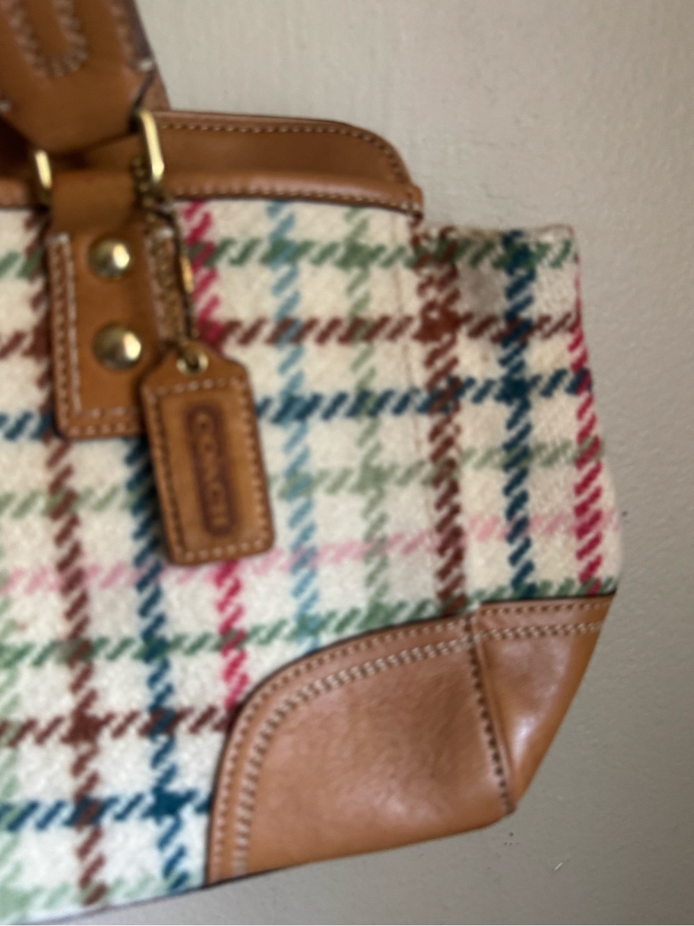 Coach Hampton tattersall bag - Picture 8 of 12
